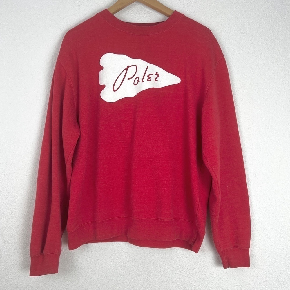 Poler Men’s Graphic Arrowhead Sweatshirt Camping Outdoors Medium